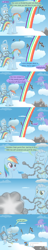 Size: 1200x6300 | Tagged: safe, artist:evil-dec0y, character:rainbow dash, character:trixie, oc, oc:ghost, species:pony, species:unicorn, comic:trixie vs., comic:trixie vs. hearth's warming, a christmas carol, comic, female, ghost, implied fluttershy, mare