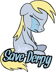 Size: 1037x1331 | Tagged: safe, artist:drawponies, character:derpy hooves, species:pegasus, species:pony, background pony strikes again, derpygate, drama, drama bait, female, mare, old drama, save derpy, shitposting, slowpoke