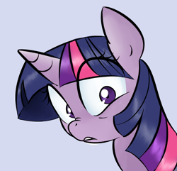 Size: 614x592 | Tagged: safe, artist:jessy, character:twilight sparkle, female, reaction image, simple background, solo
