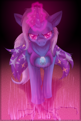 Size: 800x1200 | Tagged: safe, artist:inuhoshi-to-darkpen, character:trixie, species:pony, species:unicorn, angry, female, magic, mare, solo