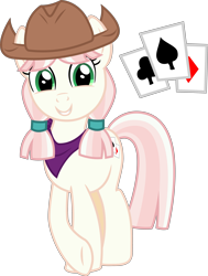 Size: 3849x5080 | Tagged: safe, artist:cheezedoodle96, character:penny ante, species:earth pony, species:pony, episode:appleoosa's most wanted, g4, my little pony: friendship is magic, .svg available, absurd resolution, background pony, clothing, cowboy hat, cowgirl, cowgirl outfit, cutie mark, female, hat, mare, neckerchief, pigtails, simple background, smiling, solo, svg, transparent background, vector