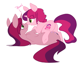 Size: 949x777 | Tagged: safe, artist:elslowmo, artist:php27, oc, oc only, oc:gloomy, oc:marker pony, 4chan, boop, colored, cute, noseboop, scrunchy face