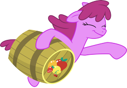 Size: 6858x4706 | Tagged: safe, artist:masem, character:berry punch, character:berryshine, episode:slice of life, g4, my little pony: friendship is magic, .ai available, absurd resolution, barrel, eyes closed, female, fruit punch, keg, simple background, solo, transparent background, vector