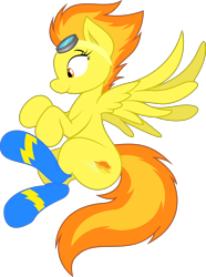 Size: 6203x8337 | Tagged: safe, artist:joey darkmeat, artist:tim015, character:spitfire, absurd resolution, clothing, colored, female, socks, solo