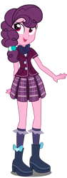 Size: 2000x5300 | Tagged: safe, artist:xebck, character:sugar belle, episode:the cutie map, equestria girls:friendship games, g4, my little pony: equestria girls, my little pony: friendship is magic, my little pony:equestria girls, absurd resolution, crystal prep academy, equestria girls-ified, female, simple background, solo, transparent background, vector