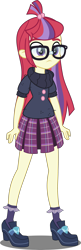 Size: 1700x5262 | Tagged: safe, artist:xebck, character:moondancer, equestria girls:friendship games, g4, my little pony: equestria girls, my little pony:equestria girls, absurd resolution, clothing, crystal prep academy, crystal prep shadowbolts, cute, equestria girls-ified, female, glasses, pleated skirt, simple background, skirt, solo, transparent background, vector