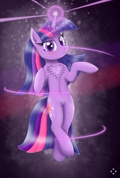 Size: 411x607 | Tagged: safe, artist:phenya, artist:phoenixb159, character:twilight sparkle, blushing, chest fluff, female, solo