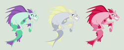 Size: 1024x413 | Tagged: safe, artist:themexicanpunisher, character:derpy hooves, species:siren, equestria girls:rainbow rocks, g4, my little pony: equestria girls, my little pony:equestria girls, background human, blueberry pie, raspberry fluff, sirenified, the muffins