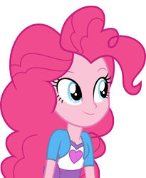 Size: 5910x7193 | Tagged: safe, artist:luckreza8, character:pinkie pie, equestria girls:friendship games, g4, my little pony: equestria girls, my little pony:equestria girls, .svg available, absurd resolution, canterlot high, clothing, cute, female, inkscape, long hair, simple background, smiling, solo, transparent background, vector, wondercolts