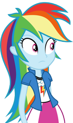 Size: 7000x11839 | Tagged: safe, artist:luckreza8, character:rainbow dash, equestria girls:friendship games, g4, my little pony: equestria girls, my little pony:equestria girls, .svg available, absurd resolution, canterlot high, clothing, female, inkscape, simple background, skirt, solo, transparent background, vector, wondercolts