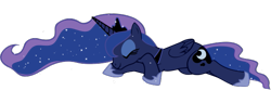 Size: 595x198 | Tagged: safe, artist:xbi, character:princess luna, species:pony, episode:do princesses dream of magic sheep?, .svg available, female, show accurate, simple background, solo, svg, trace, transparent background, vector