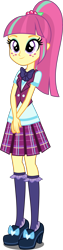 Size: 1347x5316 | Tagged: safe, artist:xebck, character:sour sweet, equestria girls:friendship games, g4, my little pony: equestria girls, my little pony:equestria girls, absurd resolution, bow tie, clothing, crystal prep academy, crystal prep academy uniform, crystal prep shadowbolts, cute, female, freckles, pleated skirt, school uniform, simple background, skirt, solo, sourbetes, transparent background, vector