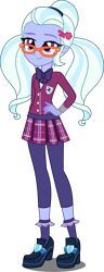 Size: 2036x5316 | Tagged: safe, artist:xebck, character:sugarcoat, equestria girls:friendship games, g4, my little pony: equestria girls, my little pony:equestria girls, absurd resolution, bow tie, clothing, crystal prep academy, crystal prep academy uniform, crystal prep shadowbolts, female, glasses, pigtails, pleated skirt, school uniform, simple background, skirt, solo, sugarcute, transparent background, vector