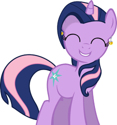 Size: 878x937 | Tagged: dead source, safe, artist:cupcakescankill, character:fluttershy, character:twilight sparkle, female, fusion, happy, potara, simple background, solo, transparent background