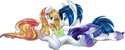 Size: 1407x567 | Tagged: safe, artist:blackfreya, oc, oc only, oc:crystal wishes, oc:silent knight, parent:jet set, parent:upper crust, parents:upperset, armor, beauty mark, braid, cute, female, food, happy, horn ring, male, milkshake, oc x oc, offspring, offspring shipping, ring, romance, sharing, sharing a drink, shipping, silentwishes, simple background, smiling, straight, straw, transparent background