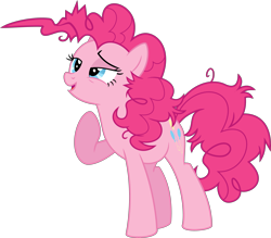Size: 5495x4808 | Tagged: safe, artist:aureai, character:pinkie pie, .svg available, absurd resolution, female, messy mane, simple background, solo, transparent background, vector