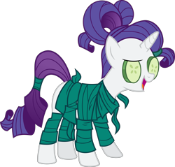 Size: 5000x4786 | Tagged: safe, artist:aureai, character:rarity, species:pony, species:unicorn, episode:green isn't your color, g4, my little pony: friendship is magic, .svg available, absurd resolution, cucumber, female, food, seaweed wrap, simple background, solo, transparent background, vector