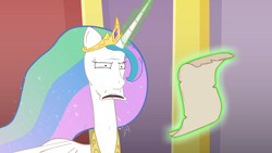Size: 1366x768 | Tagged: safe, artist:piemations, character:princess celestia, friendship is violence, reaction image