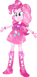 Size: 3994x8192 | Tagged: safe, artist:digiradiance, artist:mewtwo-ex, character:pinkie pie, my little pony:equestria girls, female, galaxy, pink, simple background, solo, transparent background, vector