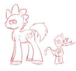 Size: 750x700 | Tagged: safe, artist:scherzo, character:spike, ponified, ponified spike, species swap