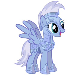 Size: 1024x1024 | Tagged: safe, artist:bubblestormx, oc, oc only, species:pegasus, species:pony, episode:the crystal empire, g4, my little pony: friendship is magic, spoiler:s03, armor, clothing, costume, female, jousting outfit, mare, nightmare night costume