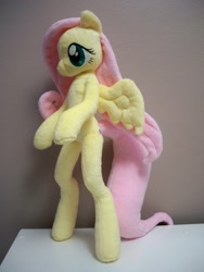 Size: 1600x2133 | Tagged: safe, artist:yukamina-plushies, character:fluttershy, species:anthro, anthro plushie, breasts, delicious flat chest, female, flattershy, irl, photo, plushie, skinny, solo