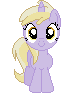 Size: 84x93 | Tagged: safe, artist:onil innarin, derpibooru original, character:dinky hooves, c:, cute, dinkabetes, female, filly, looking at you, pixel art, solo