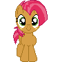 Size: 84x91 | Tagged: safe, artist:onil innarin, derpibooru original, character:babs seed, c:, cute, female, filly, looking at you, pixel art, simple background, solo, transparent background