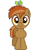 Size: 84x100 | Tagged: safe, artist:onil innarin, derpibooru original, character:button mash, species:pony, buttonbetes, c:, colt, cute, looking at you, male, pixel art, simple background, solo, transparent background