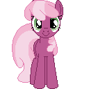 Size: 128x128 | Tagged: safe, artist:onil innarin, derpibooru original, character:cheerilee, species:pony, c:, female, looking at you, mare, pixel art, simple background, solo, transparent background