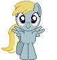 Size: 84x88 | Tagged: safe, artist:onil innarin, derpibooru original, character:chirpy hooves, animated, c:, chirpabetes, chirpy hooves, cute, female, filly, looking at you, pixel art, simple background, solo, transparent background