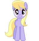 Size: 128x135 | Tagged: safe, artist:onil innarin, derpibooru original, character:cloud kicker, species:pony, animated, c:, female, looking at you, mare, pixel art, simple background, solo, transparent background