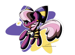 Size: 2200x1600 | Tagged: safe, artist:therandomjoyrider, character:cheerilee, episode:the cart before the ponies, g4, my little pony: friendship is magic, cheerileeder, cheerleader, clothing, female, hair bow, one eye closed, open mouth, pleated skirt, pom pom, signature, skirt, solo, wink