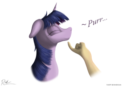 Size: 3508x2480 | Tagged: safe, artist:bcrich40, character:twilight sparkle, species:human, hand, purring