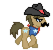 Size: 106x100 | Tagged: safe, artist:anonycat, character:sheriff silverstar, desktop ponies, animated, simple background, sprite, transparent background