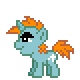 Size: 80x80 | Tagged: safe, artist:anonycat, character:snips, desktop ponies, animated, simple background, sprite, transparent background