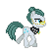 Size: 110x100 | Tagged: safe, artist:anonycat, character:cloudy quartz, desktop ponies, animated, female, simple background, sprite, transparent background