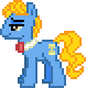 Size: 78x80 | Tagged: safe, artist:anonycat, character:perfect pace, desktop ponies, animated, simple background, sprite, the master, transparent background
