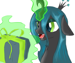 Size: 6000x5000 | Tagged: safe, artist:ruanshi, character:queen chrysalis, species:changeling, absurd resolution, female, magic, open mouth, present, solo, telekinesis