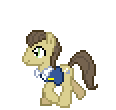 Size: 116x110 | Tagged: safe, artist:anonycat, character:davenport, desktop ponies, animated, simple background, sprite, transparent background