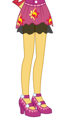 Size: 3200x5851 | Tagged: safe, artist:teentitansfan201, character:sunset shimmer, equestria girls:friendship games, g4, my little pony: equestria girls, my little pony:equestria girls, clothing, cropped, high heels, legs, pictures of legs, simple background, transparent background, vector