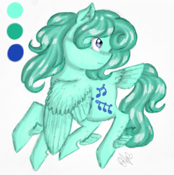 Size: 1237x1245 | Tagged: safe, artist:sweetheart-arts, character:medley, g1, female, g1 to g4, generation leap, reference sheet, solo, tail feathers