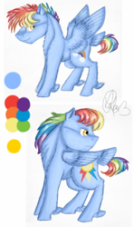 Size: 934x1577 | Tagged: safe, artist:sweetheart-arts, oc, oc only, species:pegasus, species:pony, reference sheet, tail feathers