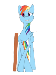 Size: 1536x2048 | Tagged: safe, artist:settop, character:rainbow dash, newbie artist training grounds, female, long legs, solo