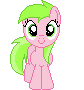 Size: 84x90 | Tagged: safe, artist:onil innarin, derpibooru original, character:sweet tooth, apple family member, c:, female, filly, looking at you, pixel art, simple background, solo, transparent background