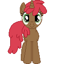 Size: 128x133 | Tagged: safe, artist:onil innarin, derpibooru original, character:cherry spices, species:pony, c:, female, looking at you, mare, pixel art, simple background, solo, transparent background
