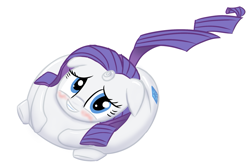 Size: 1103x734 | Tagged: safe, artist:noctulov, character:rarity, species:pony, species:unicorn, blushing, fat, female, flattened, mare, simple background, smiling, solo, white background