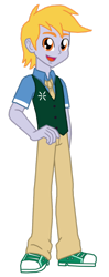 Size: 562x1420 | Tagged: safe, artist:ferrokiva, character:crackle pop, episode:the cart before the ponies, g4, my little pony: friendship is magic, my little pony:equestria girls, equestria girls-ified, male, solo