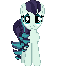 Size: 128x134 | Tagged: safe, artist:onil innarin, derpibooru original, character:coloratura, species:pony, c:, female, looking at you, mare, pixel art, simple background, solo, transparent background