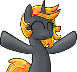 Size: 706x666 | Tagged: safe, artist:paper-pony, oc, oc only, oc:incendia, species:pony, species:unicorn, fanfic:antipodes, fanfic, hug, solo